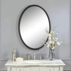 UTTERMOST Mirrors SHERISE BRONZE OVAL MIRROR