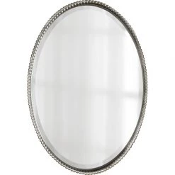 UTTERMOST SHERISE BRUSHED NICKEL OVAL MIRROR Mirrors