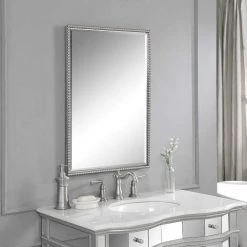 UTTERMOST Mirrors SHERISE BRUSHED NICKEL MIRROR 7 UTTERMOST Mirrors SHERISE BRUSHED NICKEL MIRROR