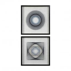 UTTERMOST STRING DUET SHADOW BOXES | SET OF 2 Wall Sculptures + Decor