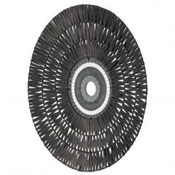 UTTERMOST TRIBU PAINTED CERAMIC + RATTAN WALL DECOR