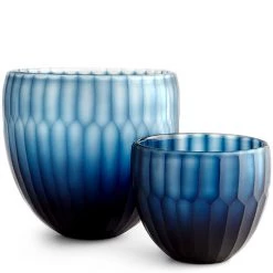 CYAN TULIP VASE Pillows + Decor