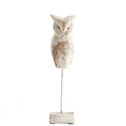 CYAN SCOOPS OWL SCULPTURE