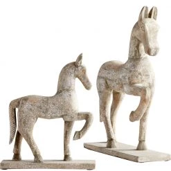 CYAN Pillows + Decor RUSTIC CANTER SCULPTURE