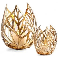 CYAN SUNRISE FLAME CANDLEHOLDERS