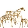 CYAN GILDED HORSE SCULPTURE Pillows + Decor