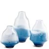 CYAN WATER DANCE VASE Pillows + Decor