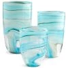 CYAN SKY SWIRL VASE Pillows + Decor