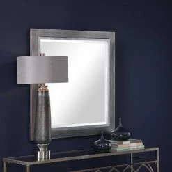 UTTERMOST Mirrors MOORE TARNISHED SILVER SQUARE MIRROR