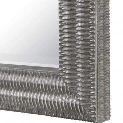 UTTERMOST SANDRINE TEXTURED SILVER LEAF MIRROR