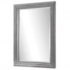 UTTERMOST SANDRINE TEXTURED SILVER LEAF MIRROR