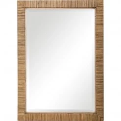 UTTERMOST CAPE RATTAN WRAPPED MIRROR