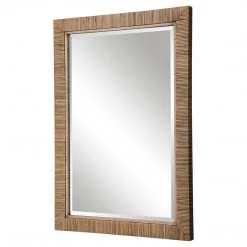 UTTERMOST CAPE RATTAN WRAPPED MIRROR