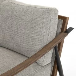 FOUR HANDS Furniture KENNEDY ARM CHAIR: GREY TWILL 16 FOUR HANDS Furniture KENNEDY ARM CHAIR: GREY TWILL