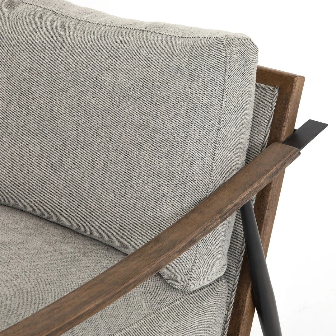 FOUR HANDS Furniture KENNEDY ARM CHAIR: GREY TWILL 8 FOUR HANDS Furniture KENNEDY ARM CHAIR: GREY TWILL