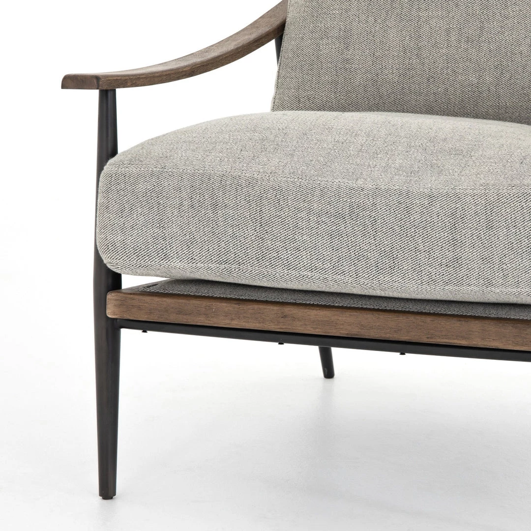 FOUR HANDS Furniture KENNEDY ARM CHAIR: GREY TWILL 9 FOUR HANDS Furniture KENNEDY ARM CHAIR: GREY TWILL