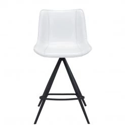 ZUO AKI LEATHERETTE COUNTER STOOLS | SET OF 2 Kitchen + Dining