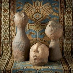 CYAN PRIMITIVE JAVA SCULPTURES