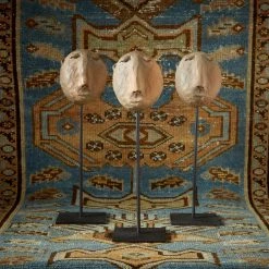 CYAN PRIMITIVE EXPRESSION STAND SCULPTURES Pillows + Decor