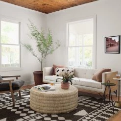 FOUR HANDS Furniture TAOS NUBUCK CHARCOAL LEATHER LOUNGE CHAIR