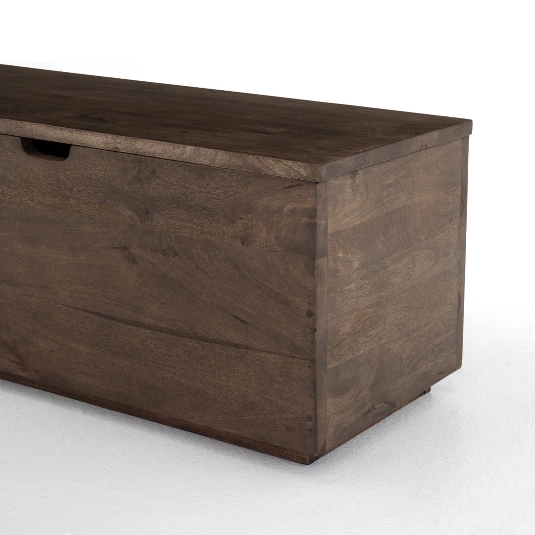 FOUR HANDS MANGO WOOD TRUNK BENCH: AGED BROWN 3 FOUR HANDS MANGO WOOD TRUNK BENCH: AGED BROWN
