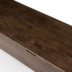 FOUR HANDS MANGO WOOD TRUNK BENCH: AGED BROWN 9 FOUR HANDS MANGO WOOD TRUNK BENCH: AGED BROWN