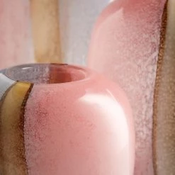 CYAN ASTRA PINK + LAVENDER GLASS VASES