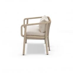 FOUR HANDS TATE OUTDOOR TEAK BENCH: WASHED BROWN