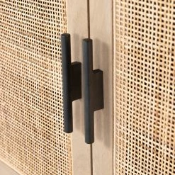 FOUR HANDS CAPRICE NATURAL MANGO WOOD + CANE BAR CABINET 21 FOUR HANDS CAPRICE NATURAL MANGO WOOD + CANE BAR CABINET