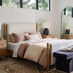 FOUR HANDS EATON LIGHT OAK & RESIN NIGHTSTAND Furniture