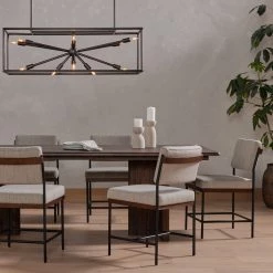 FOUR HANDS Furniture BENTON DINING CHAIR: SAVILE FLANNEL 12 FOUR HANDS Furniture BENTON DINING CHAIR: SAVILE FLANNEL