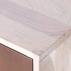 FOUR HANDS COPPER CANYON WHITE WASH ACACIA SIDEBOARD