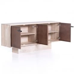 FOUR HANDS COPPER CANYON WHITE WASH ACACIA SIDEBOARD