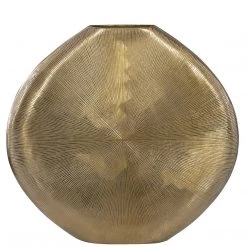 UTTERMOST ETCHED GOLD ALUMINUM VASE