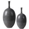 UTTERMOST JORDAN CHARCOAL CERAMIC VASES | SET OF 2 Pillows + Decor