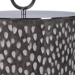 UTTERMOST CYPRIEN SMOKE GREY + WHITE CONTAINERS | SET OF 2 Pillows + Decor