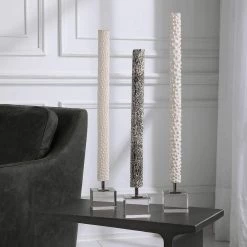 UTTERMOST MAKIRA SCULPTURES | SET OF 3 Pillows + Decor