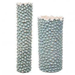 UTTERMOST CIJI AQUA CERAMIC VASES | SET OF 2 Pillows + Decor
