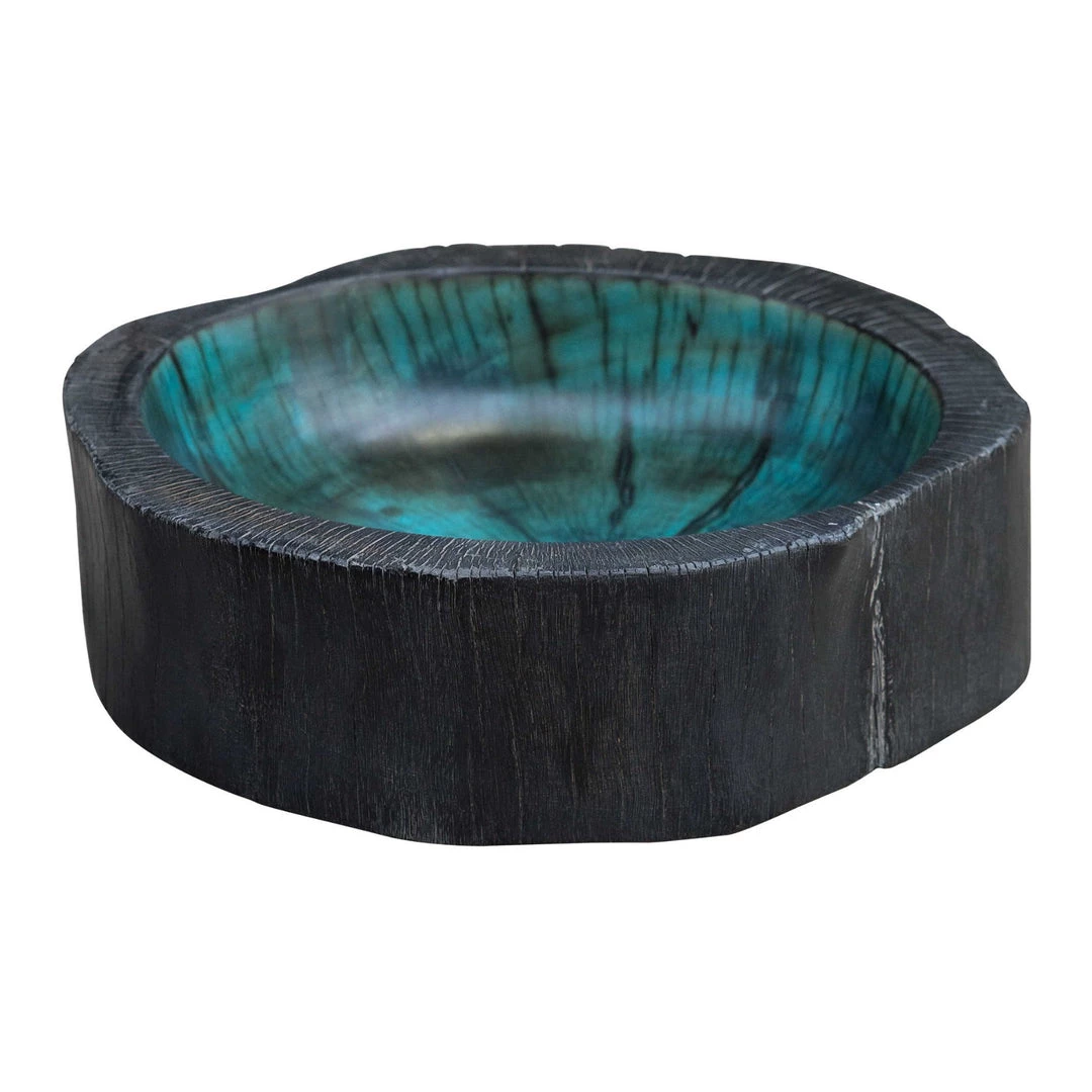 UTTERMOST KONA BOWL: AQUE, CHARCOAL Accessories 1 UTTERMOST KONA BOWL: AQUE, CHARCOAL Accessories