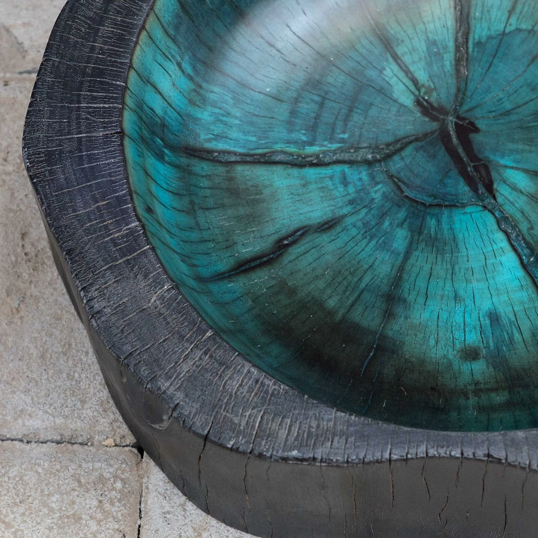 UTTERMOST KONA BOWL: AQUE, CHARCOAL Accessories 3 UTTERMOST KONA BOWL: AQUE, CHARCOAL Accessories