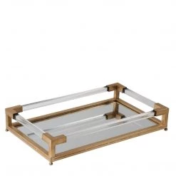 UTTERMOST BALKAN MIRRORED SERVING TRAY: GOLD Accessories