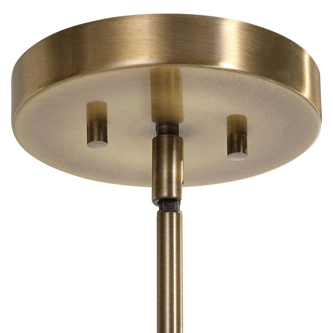 UTTERMOST EVANGELINE AGED BRASS & WHITE PENDANT 6 UTTERMOST EVANGELINE AGED BRASS & WHITE PENDANT