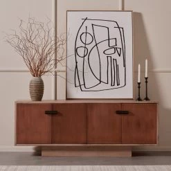 FOUR HANDS COPPER CANYON WHITE WASH ACACIA SIDEBOARD