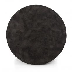 FOUR HANDS SANTE END TABLE: RAW BLACK