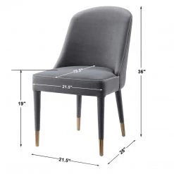 UTTERMOST JEUNE VELVET DINING CHAIR | SET OF 2 Furniture 39 UTTERMOST JEUNE VELVET DINING CHAIR | SET OF 2 Furniture