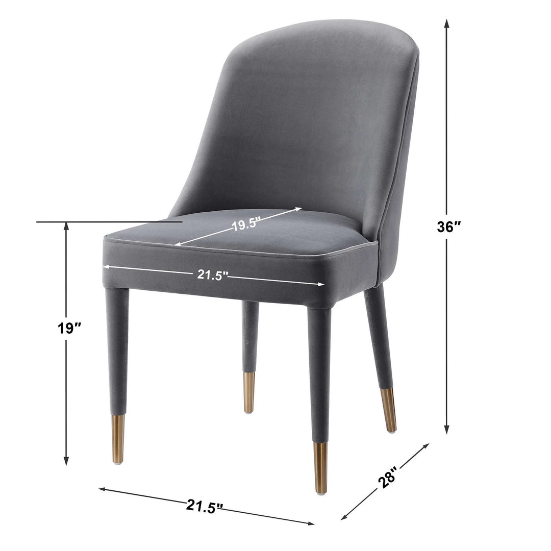 UTTERMOST JEUNE VELVET DINING CHAIR | SET OF 2 Furniture 16 UTTERMOST JEUNE VELVET DINING CHAIR | SET OF 2 Furniture