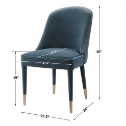 UTTERMOST JEUNE VELVET DINING CHAIR | SET OF 2 Furniture 31 UTTERMOST JEUNE VELVET DINING CHAIR | SET OF 2 Furniture