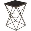 UTTERMOST UBERTO ANTIQUE BRONZE SIDE TABLE