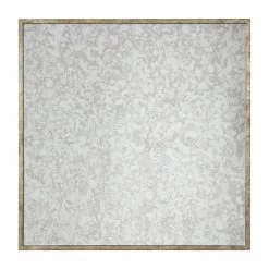 UTTERMOST KALLISTA ANTIQUE MIRROR CUBE TABLE Living Room