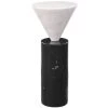 UTTERMOST TOP HAT BLACK + WHITE MARBLE ACCENT TABLE